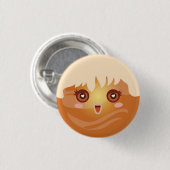 Cute Kawaii Planet Venus Character Ronde Button 3,2 Cm (Voorkant /achterkant)