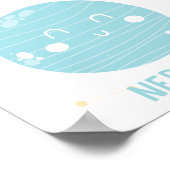 Cute Kawaii Planets Buitspace Kind Poster (Hoek)