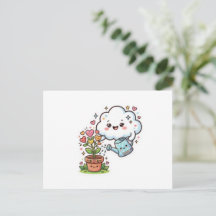 Cute Kawaii Plant Vriendelijkheid Cute Cloud en FS