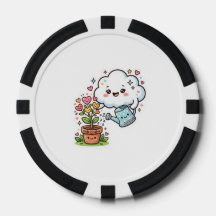 Cute Kawaii Plant Vriendelijkheid Cute Cloud en FS