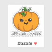 Cute Kawaii Pompoen Halloween Sticker (Vel)