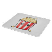 Cute Kawaii Popcorn Emmer Illustratie Snijplank (Hoek)