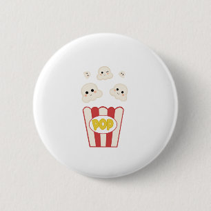 Cute Kawaii Popcorn Ronde Button 5,7 Cm