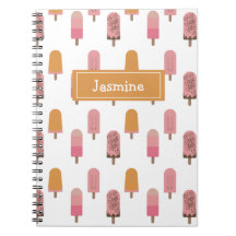 Cute Kawaii Popsicle Iced Poppen enkel roze monogr