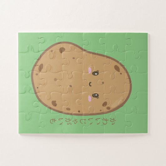 Cute Kawaii Potato Japans Legpuzzel (Horizontaal)