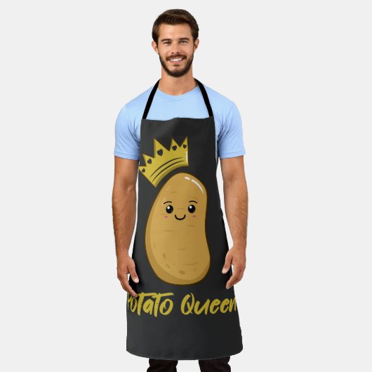 Cute Kawaii Potato Queen T-Shirt Schort (Gedragen)