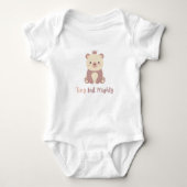 Cute Kawaii Prins Beer "Klein maar Moedig" Baby Li Romper (Voorkant)