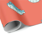 Cute Kawaii Puffer Fish - Sushi Lovers Gift Cadeaupapier (Rol Hoek)