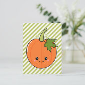 Cute Kawaii Pumpkin Briefkaart (Staand voorkant)