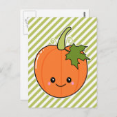Cute Kawaii Pumpkin Briefkaart (Voorkant / Achterkant)