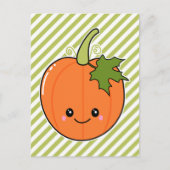 Cute Kawaii Pumpkin Briefkaart (Voorkant)