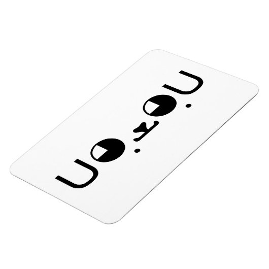 Cute Kawaii Puppy Dog Japans Kaomoji Emoticon Magneet (Linkerzijde)