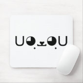 Cute Kawaii Puppy Dog Japans Kaomoji Emoticon Muismat (Met muis)