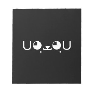 Cute Kawaii Puppy Dog Japans Kaomoji Emoticon Notitieblok
