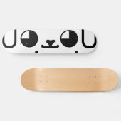 Cute Kawaii Puppy Dog Japans Kaomoji Emoticon Persoonlijk Skateboard (Horizontaal)