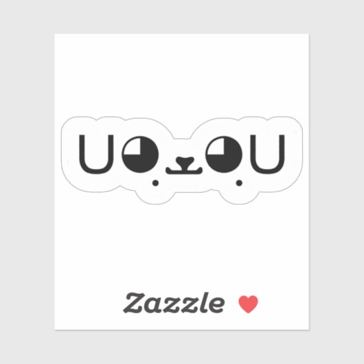 Cute Kawaii Puppy Dog Japans Kaomoji Emoticon St Sticker (Vel)