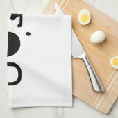 Cute Kawaii Puppy Dog Japans Kaomoji Emoticon Theedoek (Quarter Fold)