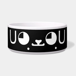 Cute Kawaii Puppy Dog Japans Kaomoji Emoticon Voerbakje