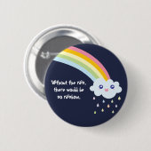 Cute Kawaii Rainbow Famous Inspirerend Quote Ronde Button 5,7 Cm (Voorkant /achterkant)