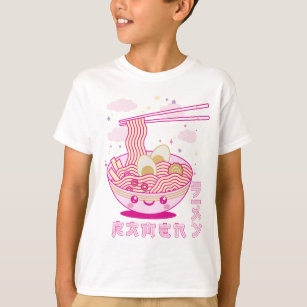 Cute Kawaii Ramen Anime Noodles Ramen Girls, Tiene T-shirt
