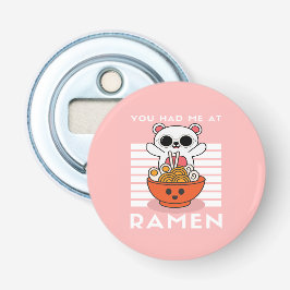 Cute Kawaii Ramen Button Flesopener