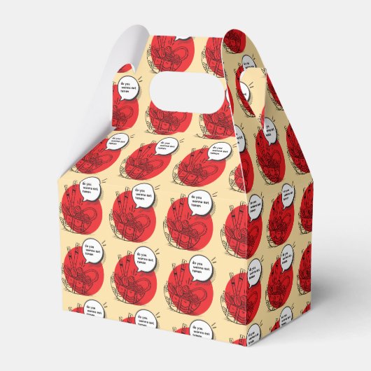 Cute Kawaii Ramen - Funny Japanese Food Bedankdoosjes (Voorkant Zijde)