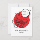 Cute Kawaii Ramen - Funny Japanese Food  Bedankkaart