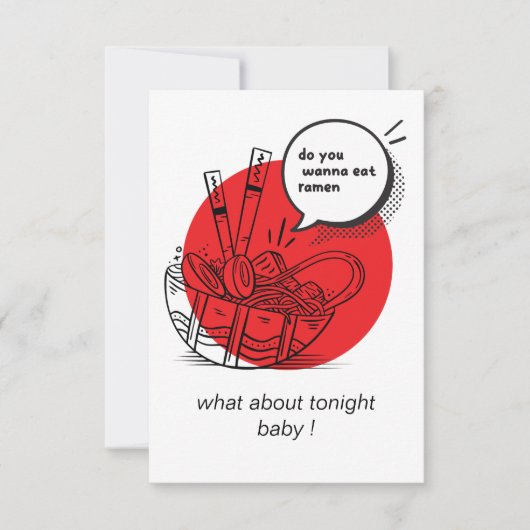Cute Kawaii Ramen - Funny Japanese Food  Bedankkaart (Voorkant)