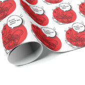 Cute Kawaii Ramen - Funny Japanese Food Cadeaupapier (Rol Hoek)