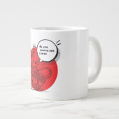 Cute Kawaii Ramen - Funny Japanese Food  Grote Koffiekop (Voorkant rechts)