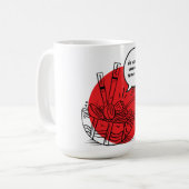 Cute Kawaii Ramen - Funny Japanese Food Koffiemok (Voorkant links)