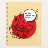 Cute Kawaii Ramen - Funny Japanese Food Planner (Voorkant)