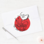 Cute Kawaii Ramen - Funny Japanese Food  Ronde Sticker (Envelop)