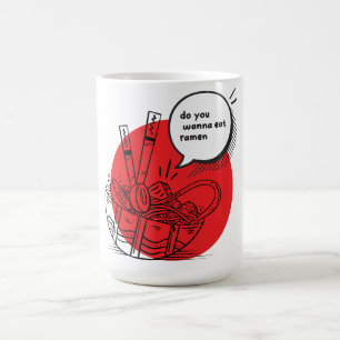 Cute Kawaii Ramen - Grappig Japans eten Koffiemok