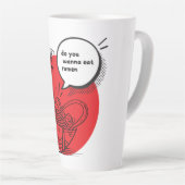 Cute Kawaii Ramen - Grappig Japans eten Latte Mok (Rechterhoek)
