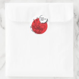 Cute Kawaii Ramen - Grappig Japans eten Ronde Sticker
