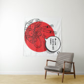 Cute Kawaii Ramen - Grappig Japans eten Wandkleed (In Situ (horizontaal))