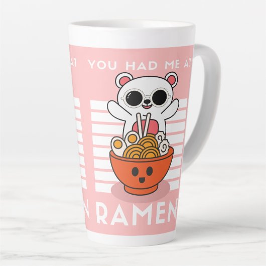 Cute Kawaii Ramen Latte Mok (Rechterhoek)