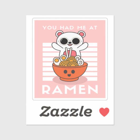 Cute Kawaii Ramen Sticker (Vel)