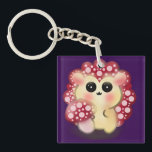 Cute Kawaii Red Mushroom Hedgehog Toadstool Art Sleutelhanger<br><div class="desc">Add a touch of forest magic to your day with this incredibly cute Mushroom Hedgehog design! This adorable woodland hybrid character features a glossy red toadstool cap with pink dots and big, sweet anime-style eyes. This kawaii illustration perfectly captures the trendy cottagecore and fairycore aesthetics. It makes a wonderful gift...</div>
