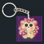 Cute Kawaii Red Mushroom Hedgehog Toadstool Art Sleutelhanger<br><div class="desc">Add a touch of forest magic to your day with this incredibly cute Mushroom Hedgehog design! This adorable woodland hybrid character features a glossy red toadstool cap with pink dots and big, sweet anime-style eyes. This kawaii illustration perfectly captures the trendy cottagecore and fairycore aesthetics. It makes a wonderful gift...</div>