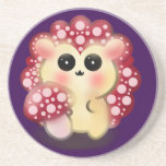 Cute Kawaii Red Mushroom Hedgehog Toadstool Art Zandsteen Onderzetter<br><div class="desc">Add a touch of forest magic to your day with this incredibly cute Mushroom Hedgehog design! This adorable woodland hybrid character features a glossy red toadstool cap with pink dots and big, sweet anime-style eyes. This kawaii illustration perfectly captures the trendy cottagecore and fairycore aesthetics. It makes a wonderful gift...</div>