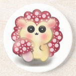 Cute Kawaii Red Mushroom Hedgehog Toadstool Art Zandsteen Onderzetter<br><div class="desc">Add a touch of forest magic to your day with this incredibly cute Mushroom Hedgehog design! This adorable woodland hybrid character features a glossy red toadstool cap with pink dots and big, sweet anime-style eyes. This kawaii illustration perfectly captures the trendy cottagecore and fairycore aesthetics. It makes a wonderful gift...</div>