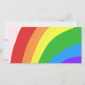 Cute Kawaii Regenboog Wolk Bedankt Verjaardagskaar (Achterkant)