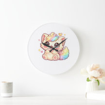 Cute Kawaii Regenwolk Katje Pastel Fluffy Kat Stic