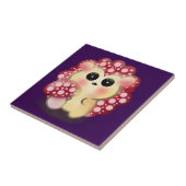 Cute Kawaii Rode Paddenstoel Egeltje Paddenstoel K Tegeltje (Zijkant)
