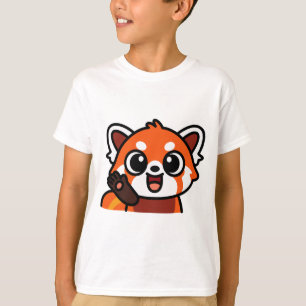 Cute Kawaii Rode Panda Cartoon T-Shirt