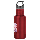 Cute Kawaii Roze Beer Pastel Chibi Kat Hart St Waterfles (Voorkant)