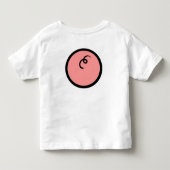 Cute Kawaii Roze Biggetje Varken Vector Kunst Kinder Shirts (Achterkant)