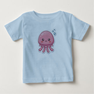 Cute Kawaii Roze Kwallen Stickerontwerp -Happy C